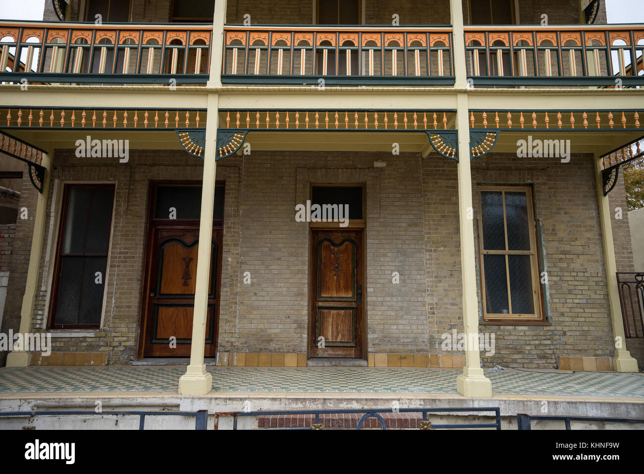 Tiefen Süden Spanisch architcture in Laredo, Texas Stockfoto