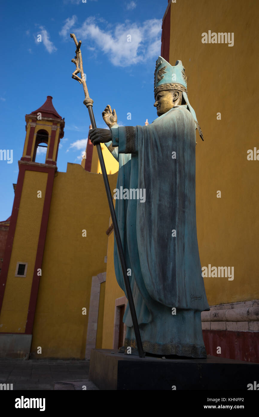 Religiöse Statue in der Stadt Guanajuato Mexiko Stockfoto