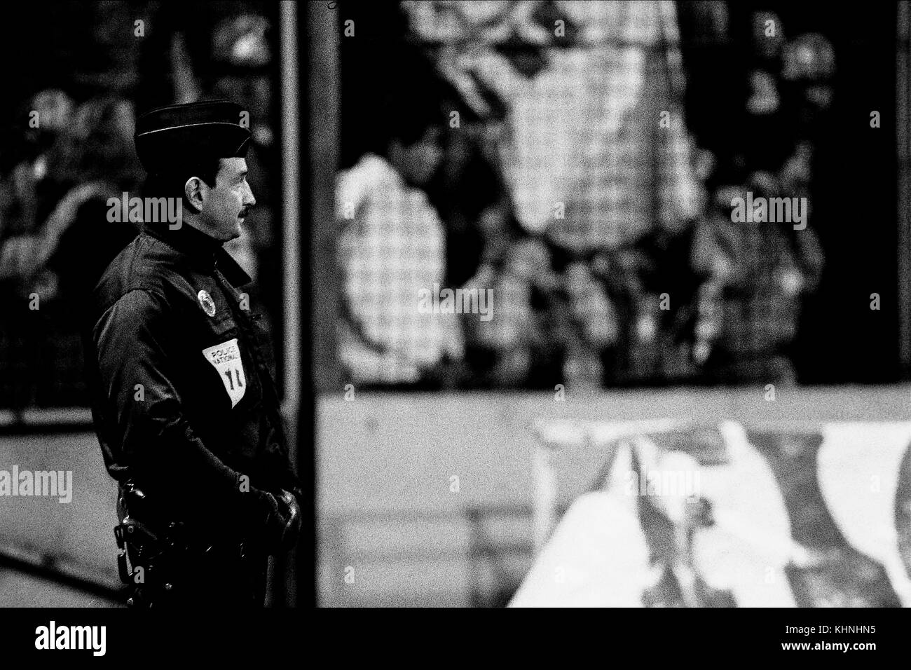 Fußball: Saint-etienne vs Lyon, ein Derby unter schweren Polizeikontrolle, Saint-etienne, Lyon Stockfoto