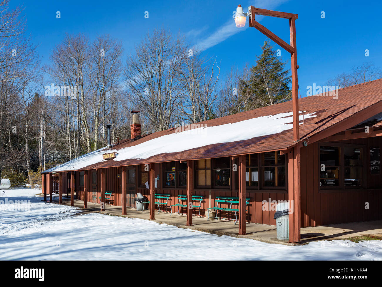 Trading Post bei Blackwater Falls State Park, Allegheny Mountains, West Virginia, USA Stockfoto