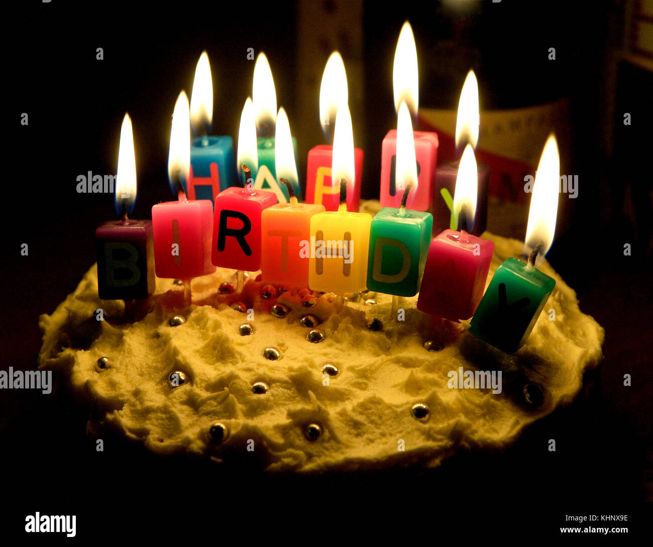 Happy Birthday Cake Stockfoto