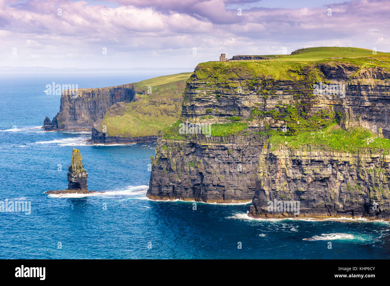 Die Klippen von Moher Irland reisen Reisen Meer Natur Meer Atlantik Stockfoto