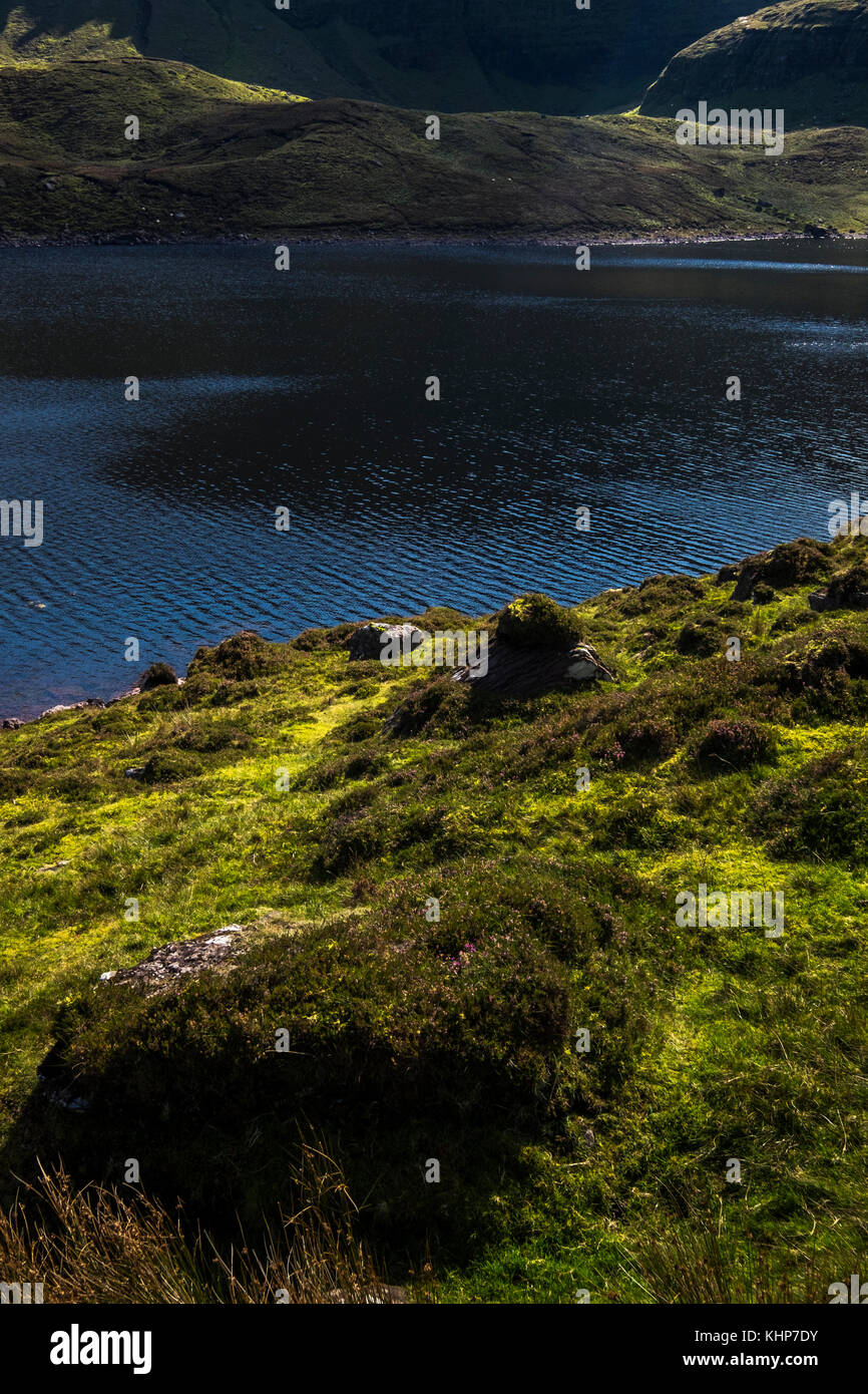 See Muskry ein Corrie See Durch glaziale Erosion in der Glen von Aherlow, Galtee Mountains, Tipperary, Irland gebildet Stockfoto