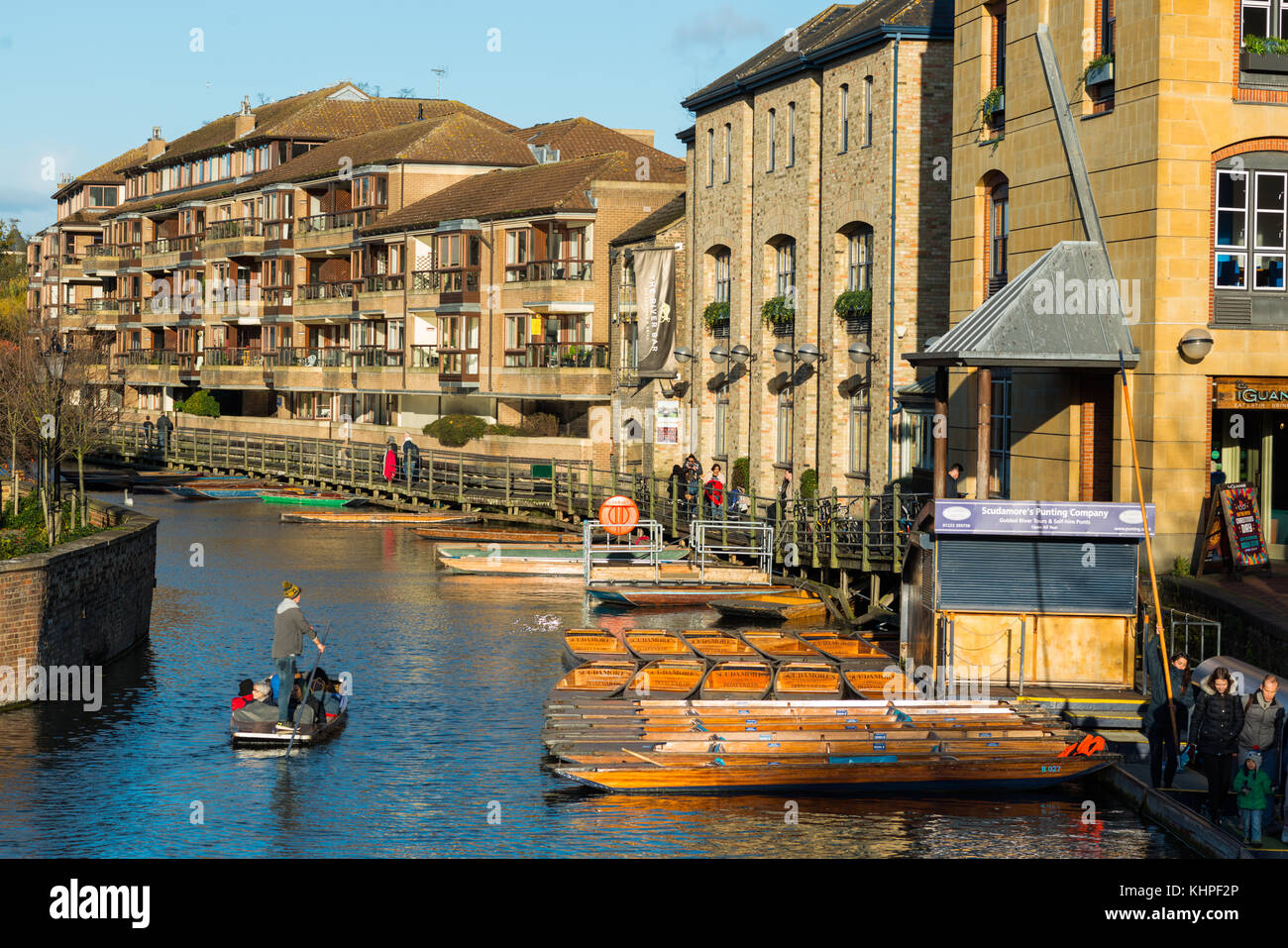 Von Cambridge waterfront saniert In der 'Kai' off Bridge st., Cambridge, Cambridgeshire, England, UK. Stockfoto