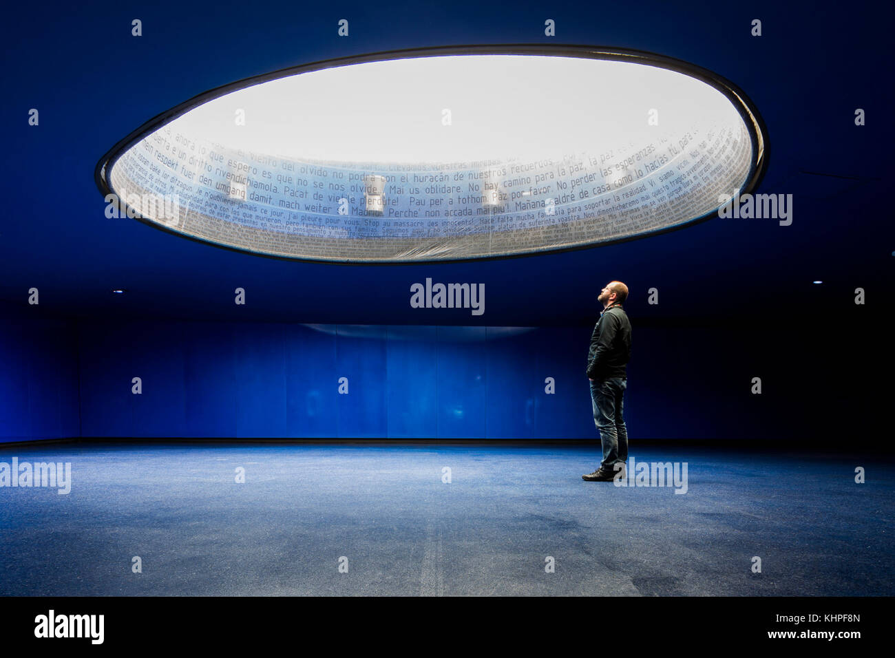 Denkmal in Madrid für die Opfer des 11 m Stockfoto