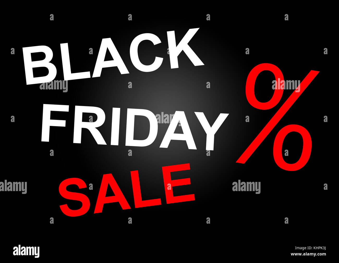Schwarzer Freitag verkauf Banner Abbildung Stockfoto