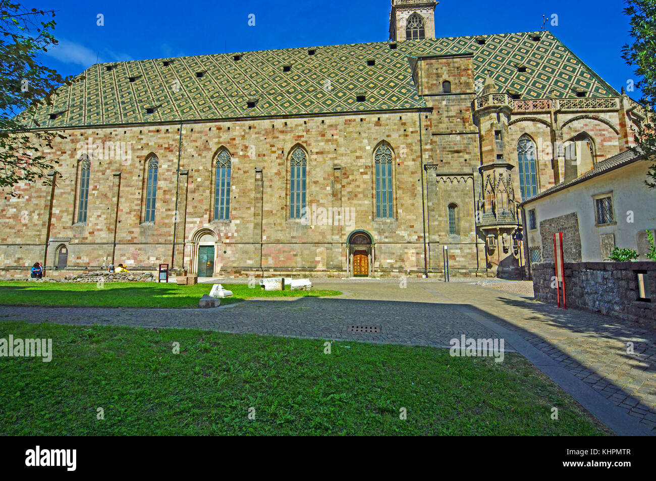 Duomo Piazza Walther platz, balzano Bozen, Südtirol, Trentino, Italien Stockfoto