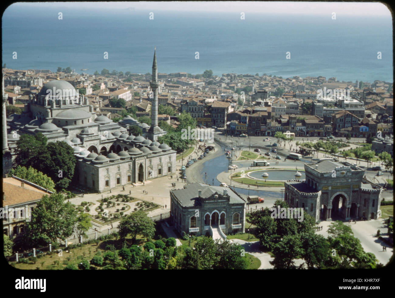 Universität Istanbul und Stadtbild, Istanbul, Türkei, 1965 Stockfoto