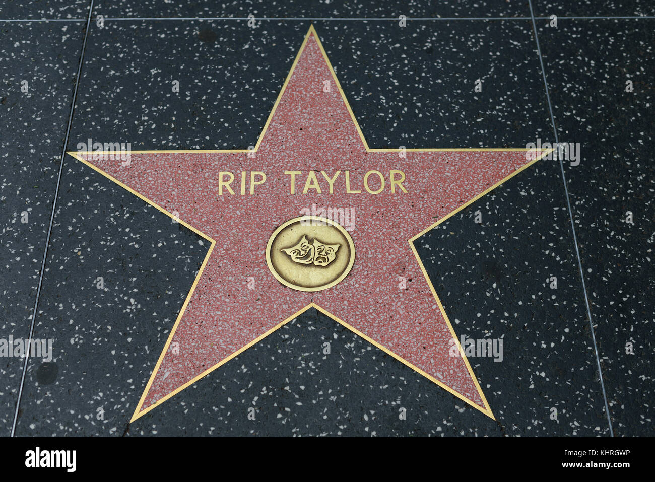 HOLLYWOOD, CA - DEZEMBER 06: RIP Taylor Star auf dem Hollywood Walk of Fame in Hollywood, Kalifornien am 6. Dezember 2016. Stockfoto