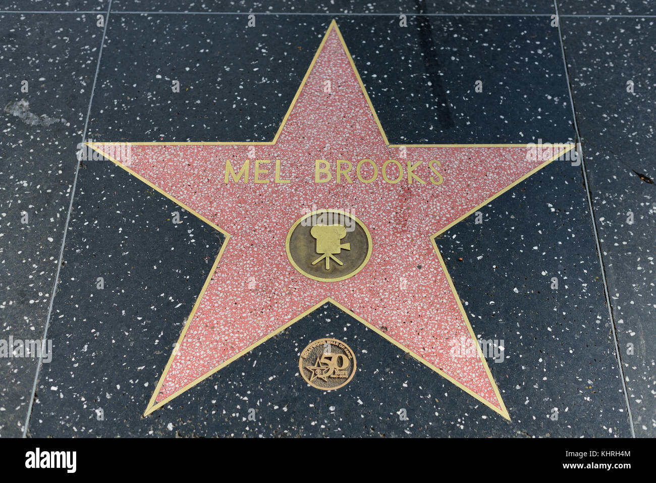 HOLLYWOOD, CA - DEZEMBER 06: Mel Brooks Star auf dem Hollywood Walk of Fame in Hollywood, Kalifornien am 6. Dezember 2016. Stockfoto