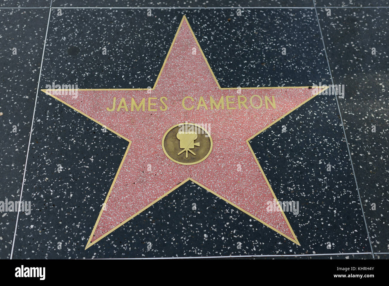 HOLLYWOOD, CA - DEZEMBER 06: James Cameron Star auf dem Hollywood Walk of Fame in Hollywood, Kalifornien am 6. Dezember 2016. Stockfoto