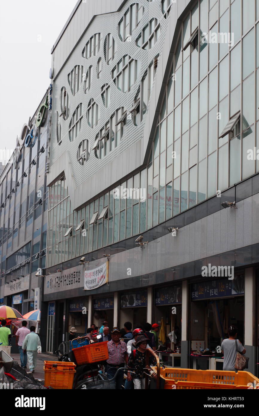 Jagalchi Fischmarkt in Busan, Südkorea Stockfoto