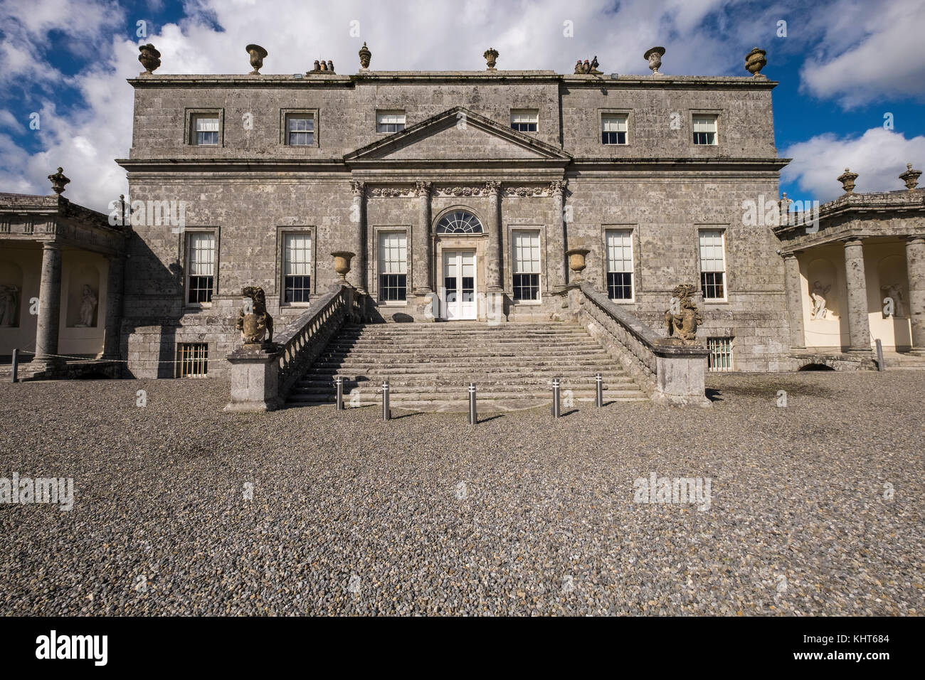 Russborough House, Palladian Villa, in Blessington, County Wicklow, Irland, Stockfoto