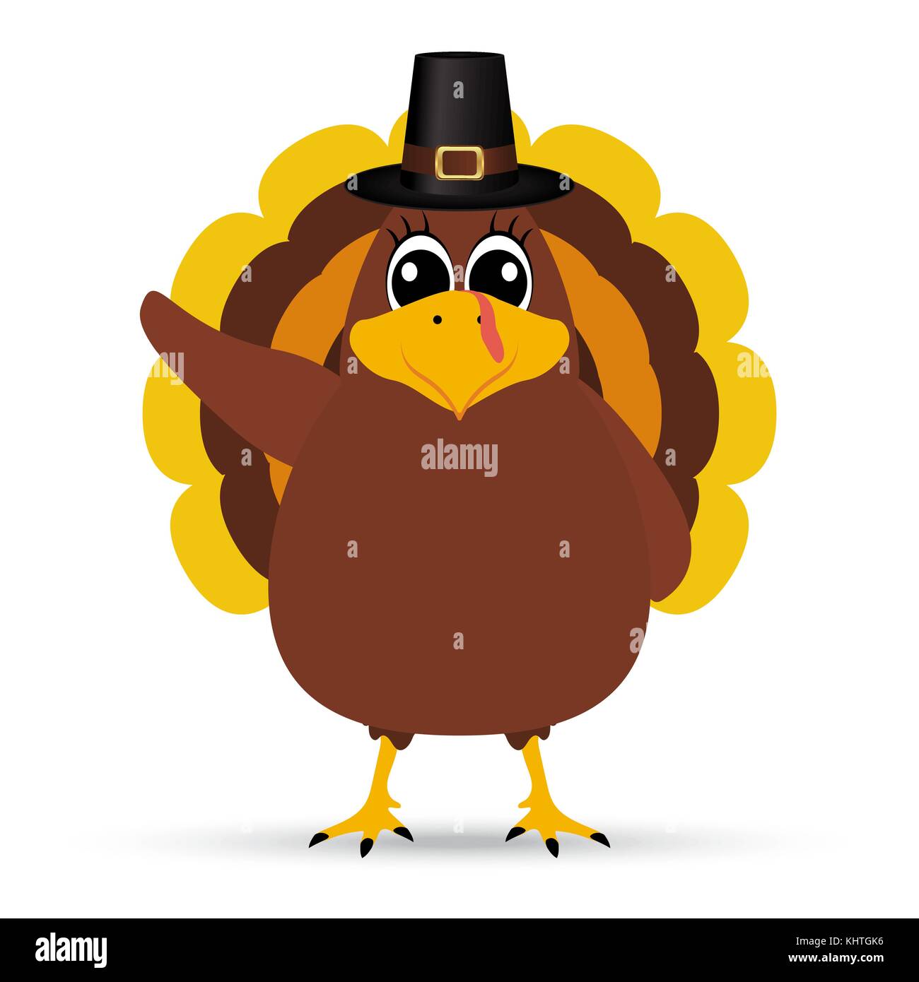 Türkei pilgrimin am Thanksgiving Tag Stock Vektor