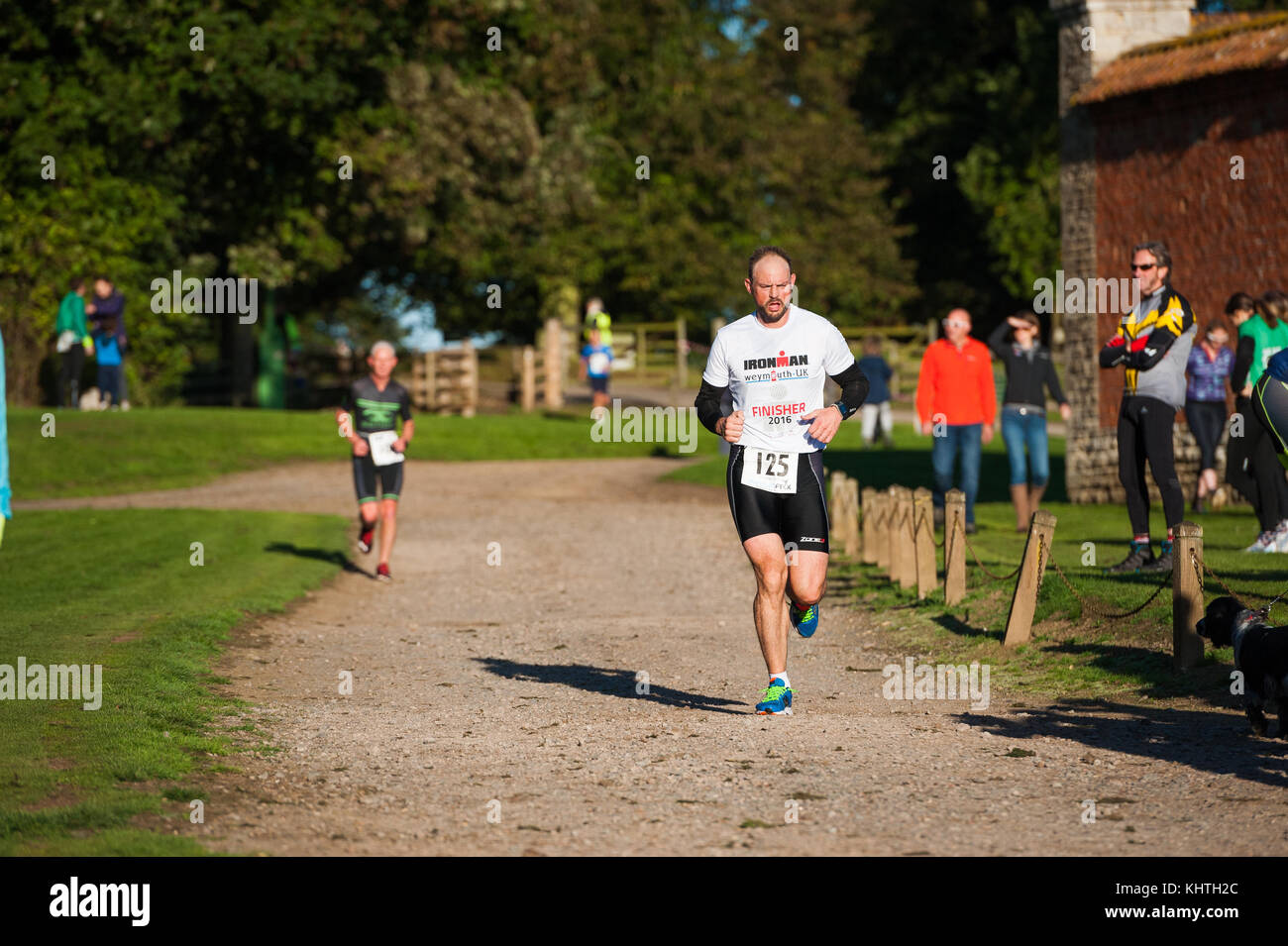 Wellingborough Zyklen duathlon Racing Event auf dem Gelände des Schloss Ashby gehalten, Northamptonshire. Stockfoto