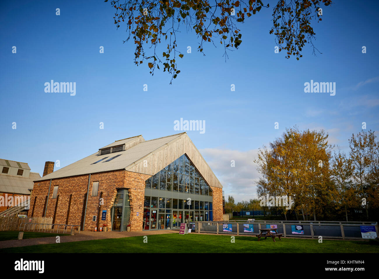 Herbst der Lion Salt Works ist die letzten verbleibenden offenen pan Saline in Marston, in der Nähe von Northwich, Cheshire, Stockfoto