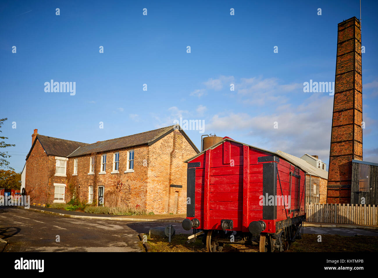 Herbst der Lion Salt Works ist die letzten verbleibenden offenen pan Saline in Marston, in der Nähe von Northwich, Cheshire, Stockfoto