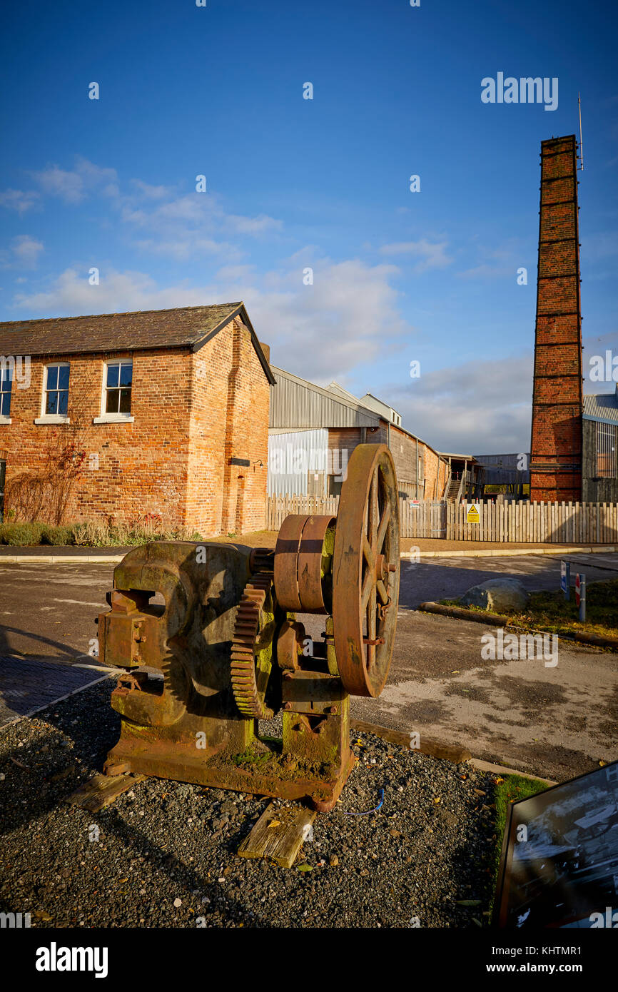 Herbst der Lion Salt Works ist die letzten verbleibenden offenen pan Saline in Marston, in der Nähe von Northwich, Cheshire, Stockfoto