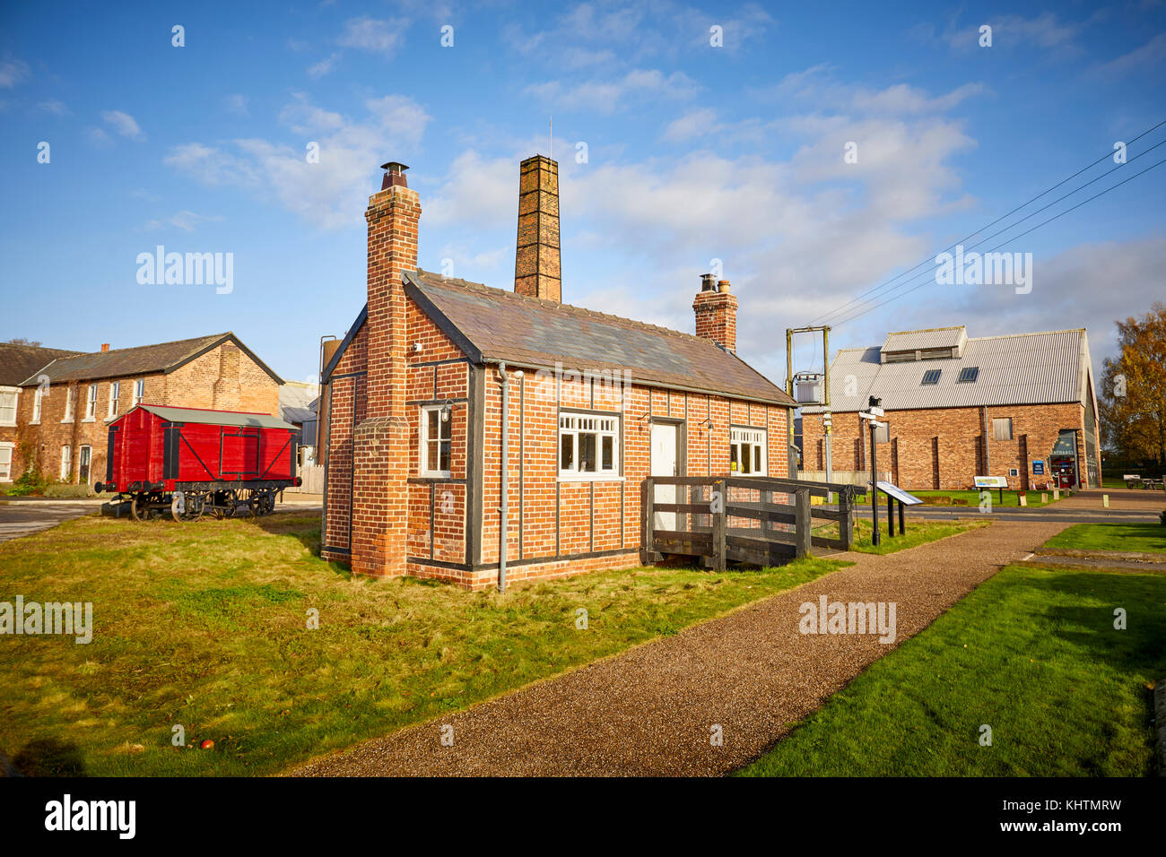 Herbst der Lion Salt Works ist die letzten verbleibenden offenen pan Saline in Marston, in der Nähe von Northwich, Cheshire, Stockfoto