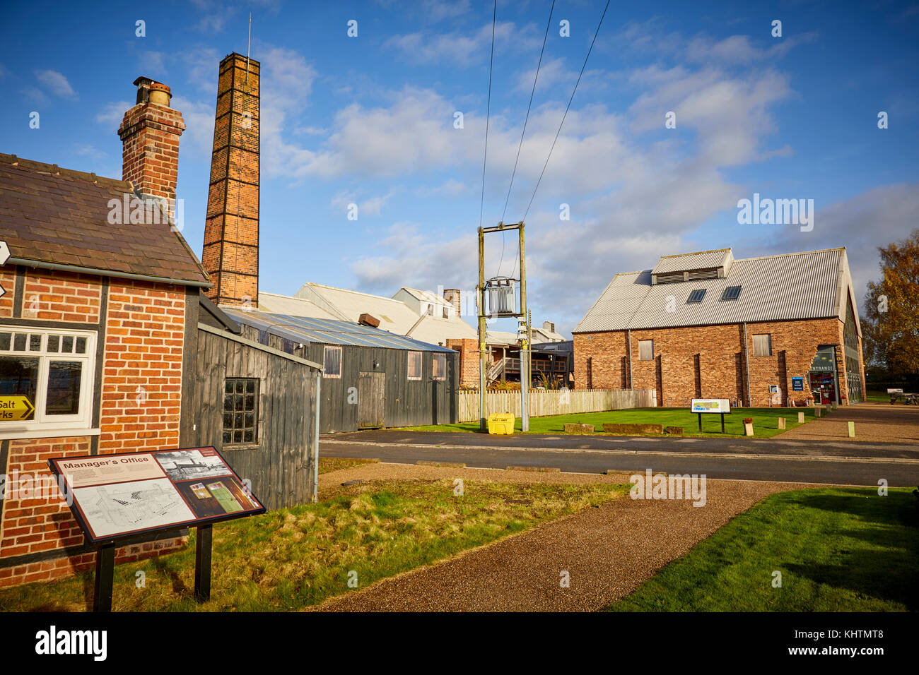 Herbst der Lion Salt Works ist die letzten verbleibenden offenen pan Saline in Marston, in der Nähe von Northwich, Cheshire, Stockfoto