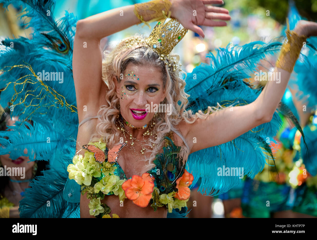 Sommersonnenwende Parade, Santa Barbara, 2017 Stockfoto