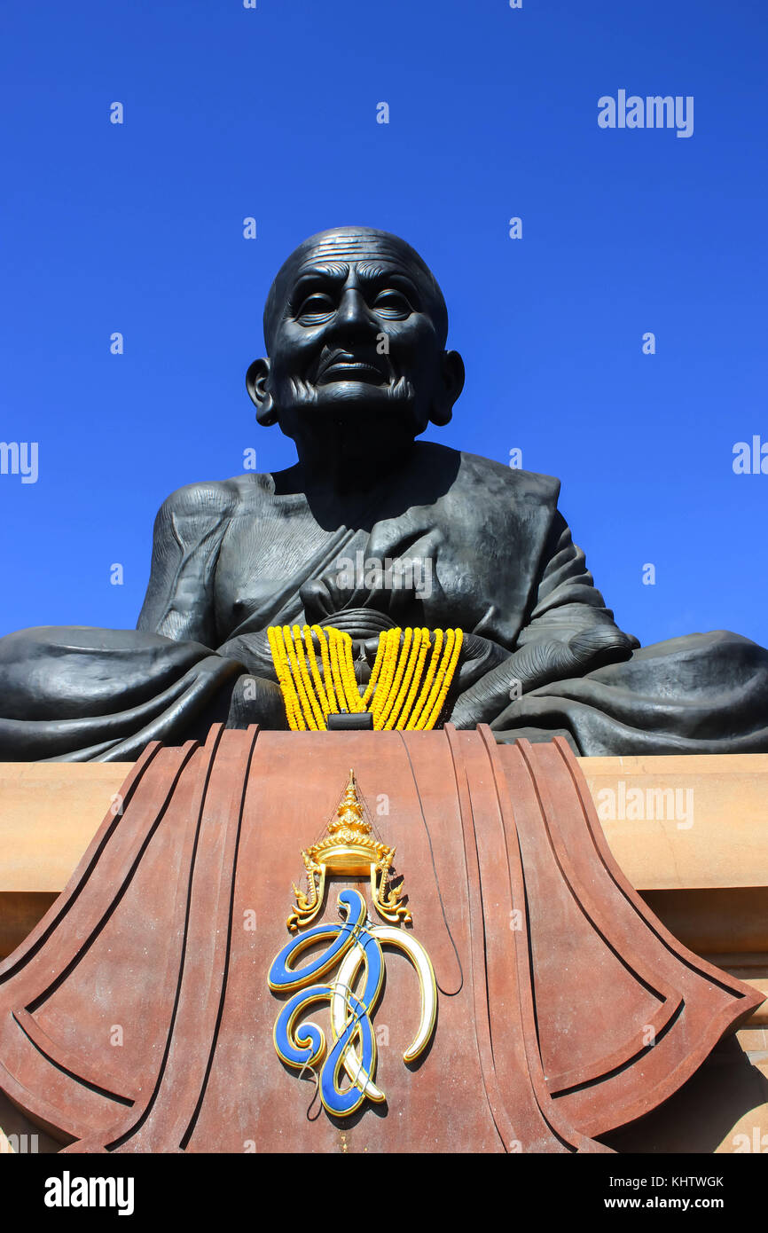 Closeup Luang phor tuad Statue im Wat Huai mongkhon, Hua Hin Stockfoto