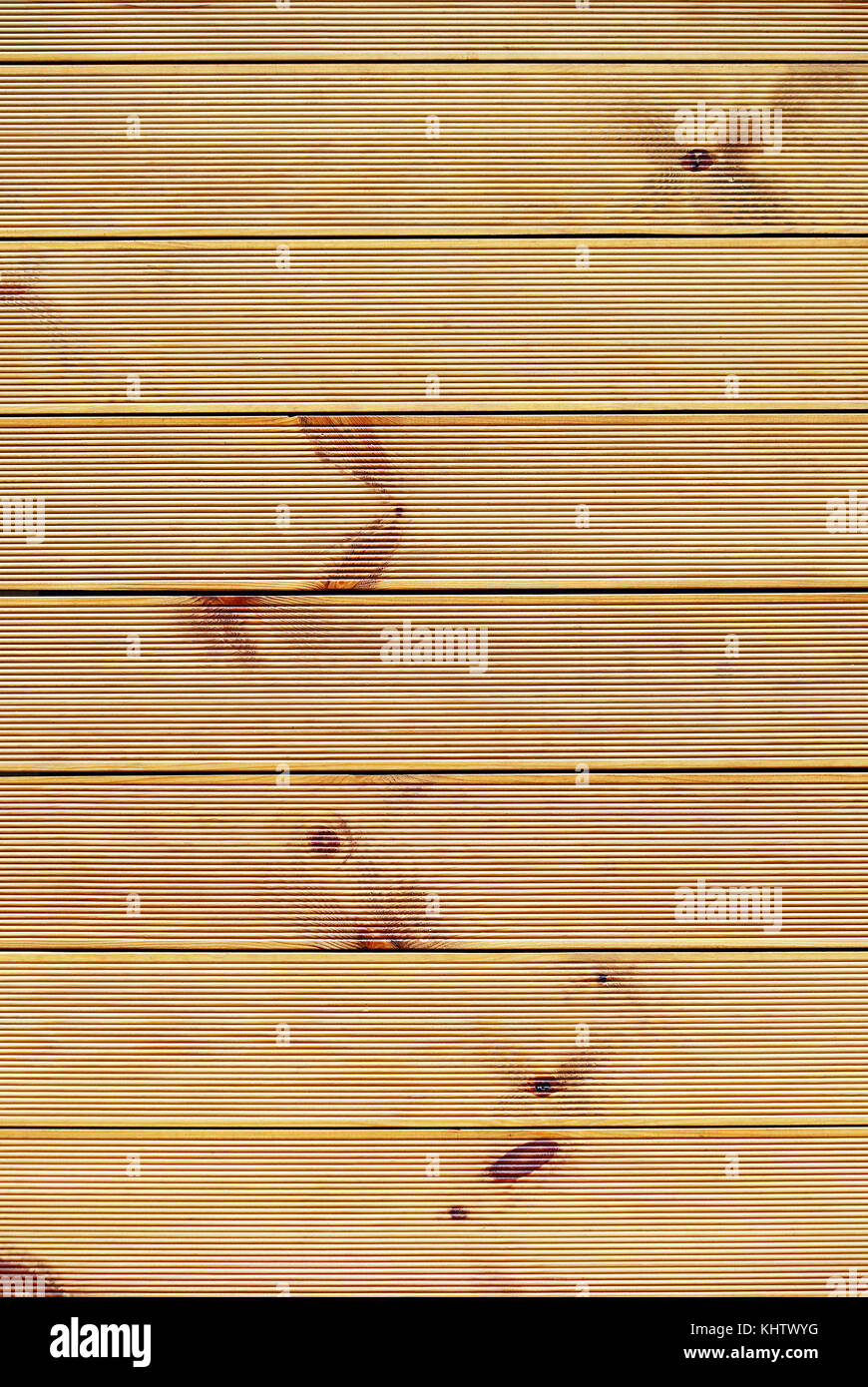 Holzplatten mit einem gestreifte Textur Stockfoto