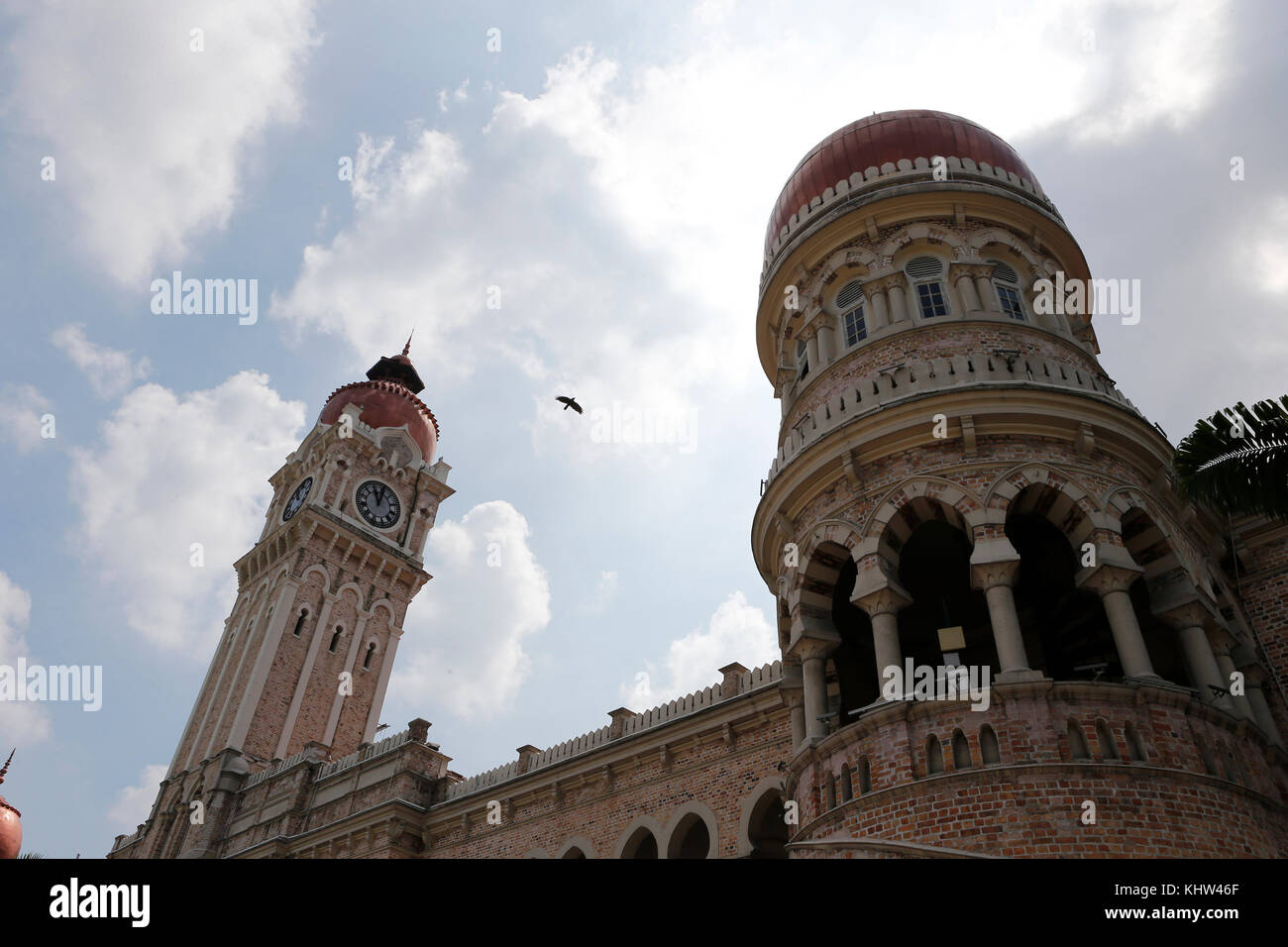 Eine allgemeine Ansicht der Sultan Abdul Samad Gebäude vor dem Dataran Merdeka in Kuala Lumpur, 9. April 2017. Stockfoto