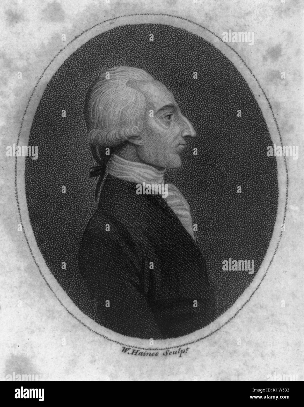 Portrait von Augustus FitzRoy, 3. Herzog von Grafton (1735-1811) ein britischer Whig Staatsmann der Georgianischen Ära, die später als Premierminister von Großbritannien serviert. Vom 19. Jahrhundert Stockfoto