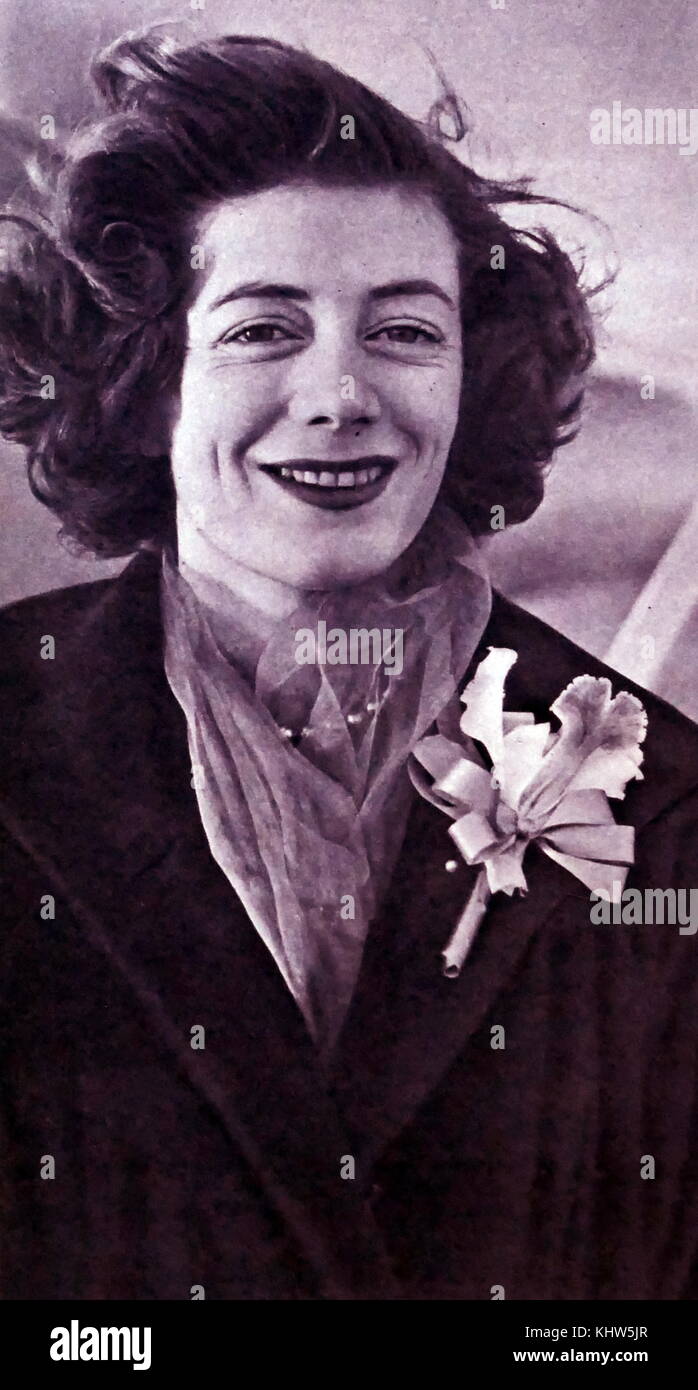 Fotografische Porträt von Sarah Churchill (1914-1982) eine britische Schauspielerin und Tänzerin. Vom 20. Jahrhundert Stockfoto