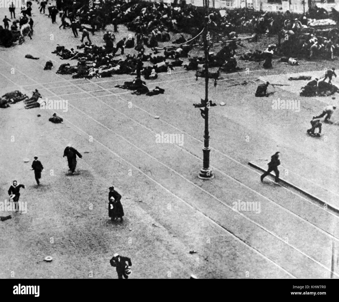Foto während der Februarrevolution 1917 genommen. Vom 20. Jahrhundert Stockfoto