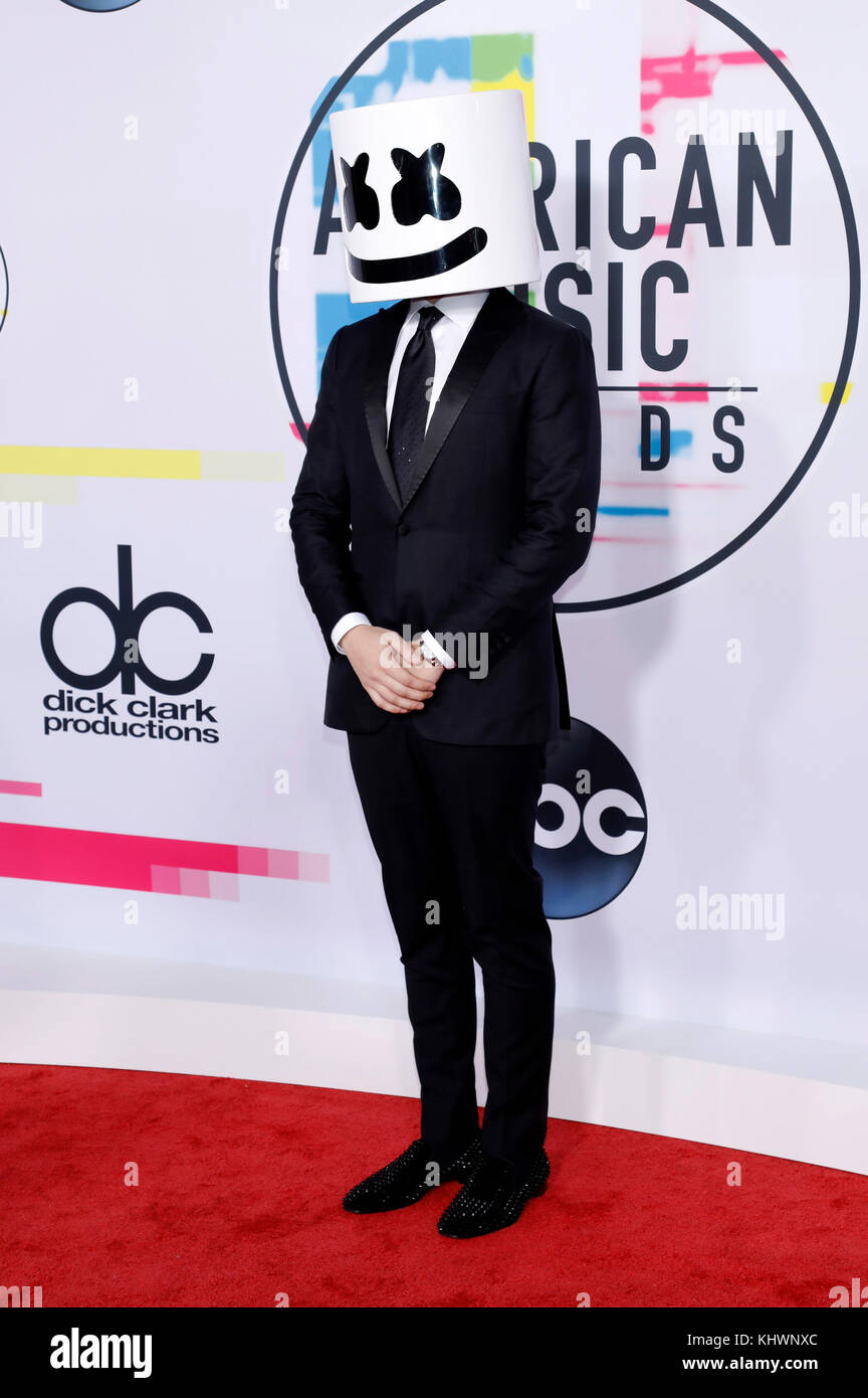 Los Angeles, USA. 19 Nov, 2017. marshmello 2017 American Music Awards bei Microsoft Theater am 19. November besucht, 2017 in Los Angeles, Kalifornien. Credit: geisler - fotopress/alamy leben Nachrichten Stockfoto