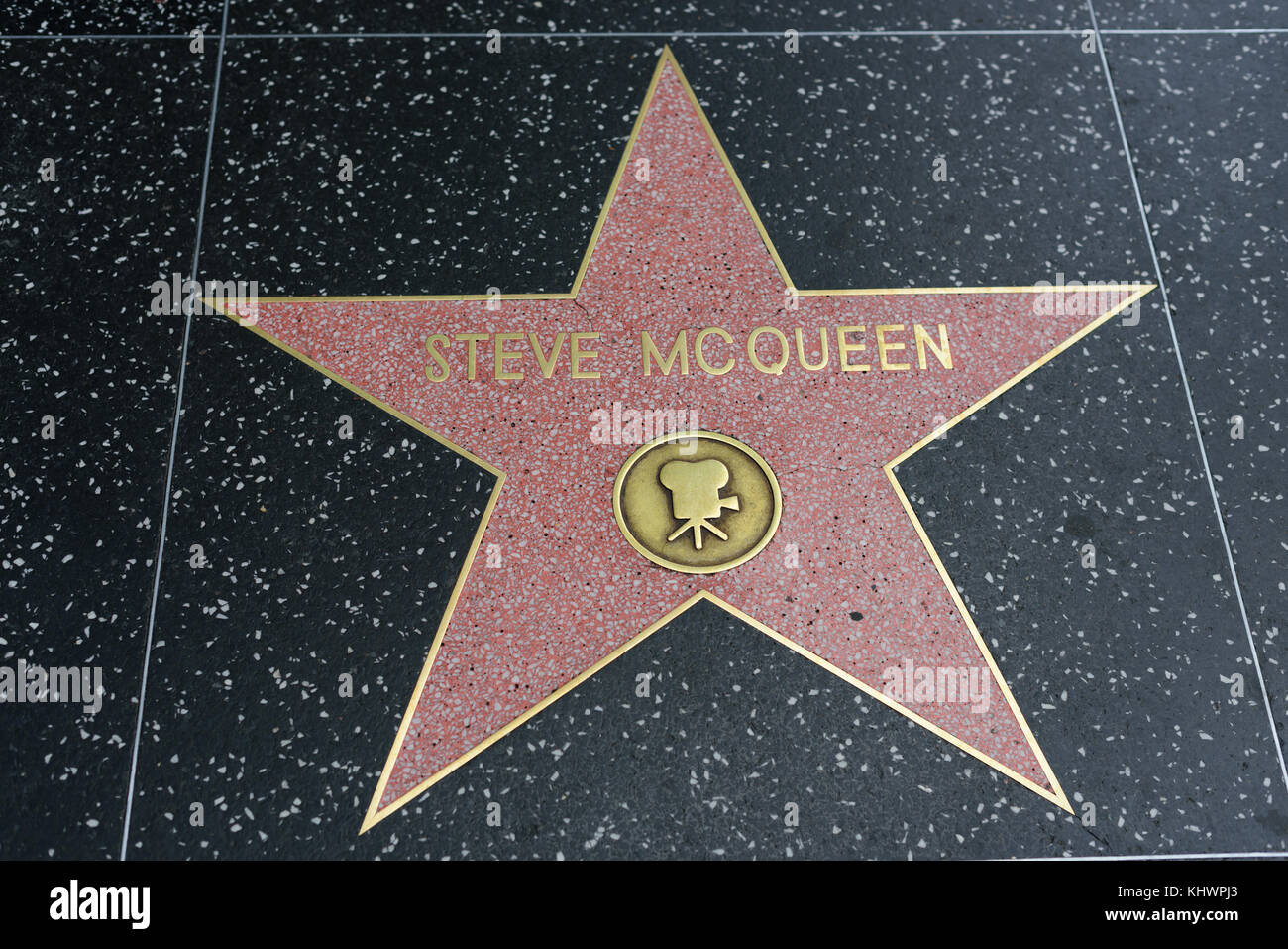 HOLLYWOOD, CA - DEZEMBER 06: Steve McQueen-Star auf dem Hollywood Walk of Fame in Hollywood, Kalifornien am 6. Dezember 2016. Stockfoto