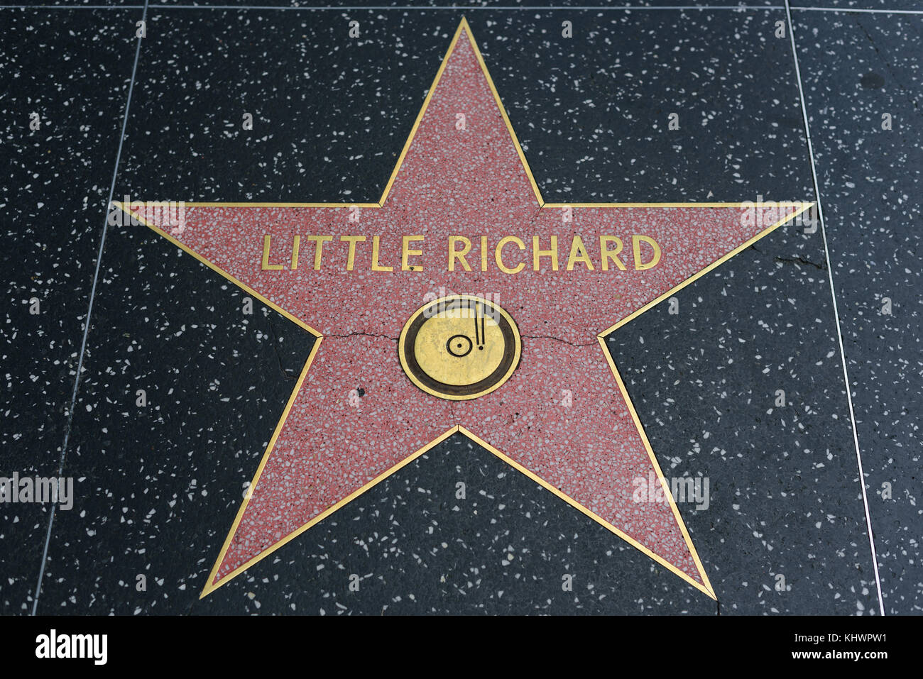 HOLLYWOOD, CA - DEZEMBER 06: Little Richard Star auf dem Hollywood Walk of Fame in Hollywood, Kalifornien am 6. Dezember 2016. Stockfoto