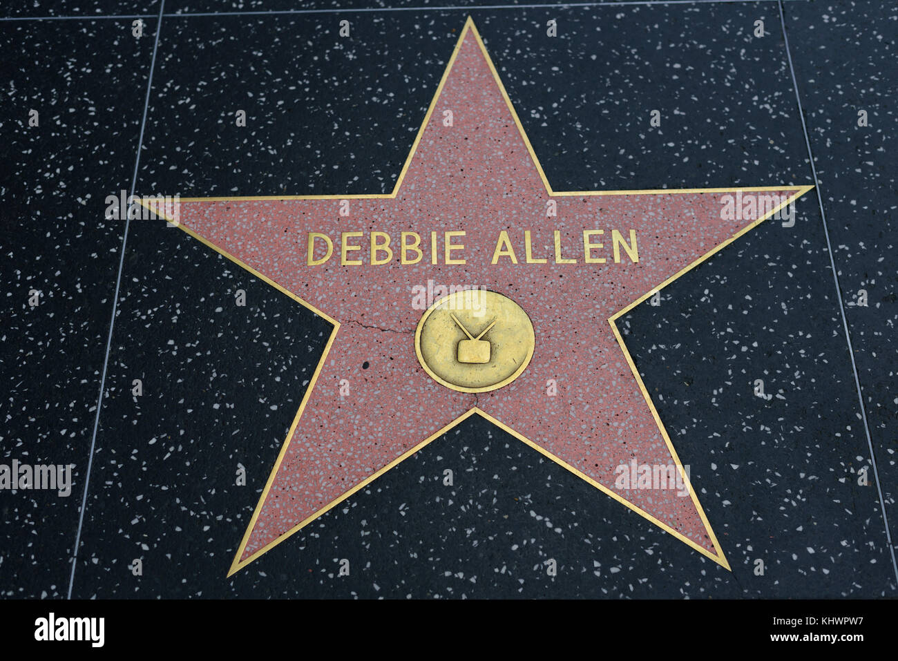 HOLLYWOOD, CA - DEZEMBER 06: Debbie Allen Star auf dem Hollywood Walk of Fame in Hollywood, Kalifornien am 6. Dezember 2016. Stockfoto