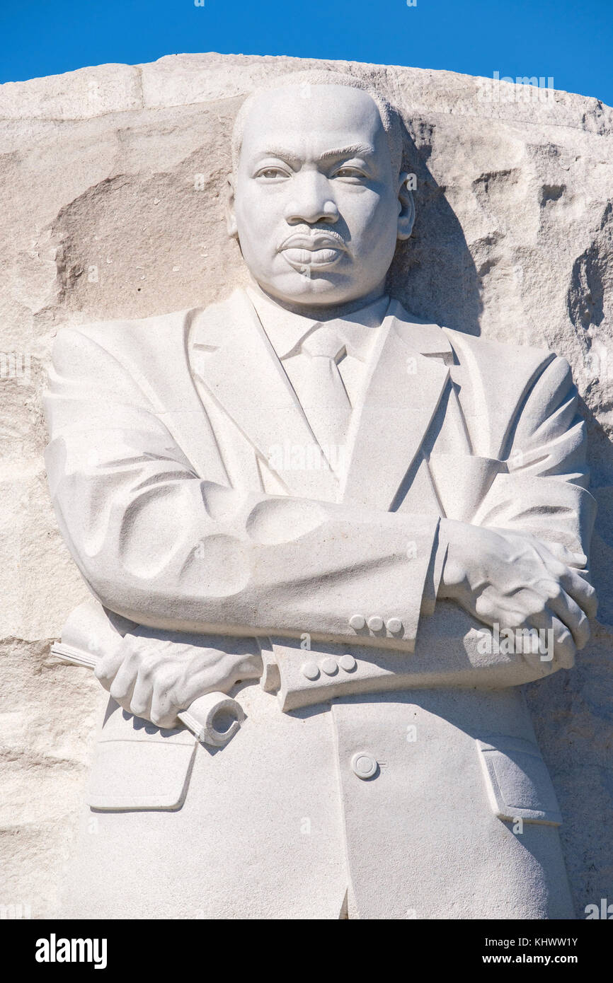 MLK Memorial, Martin Luther King Memorial, Skulptur der Künstlerin Lei Yixin, West Potomac Park, Washington, D.C., Vereinigte Staaten von Amerika, USA. Stockfoto