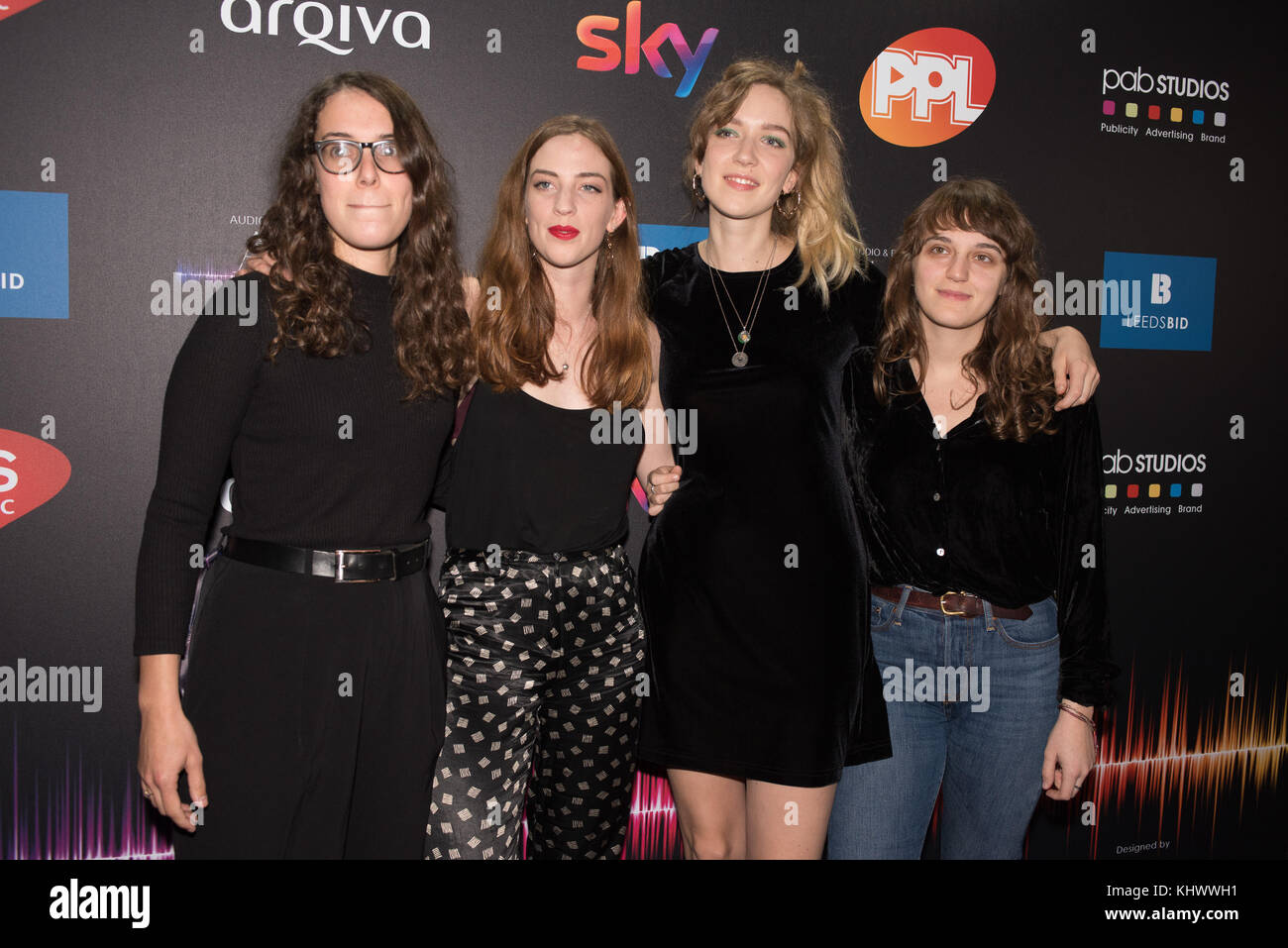 Red Carpet ARIAS Audio Radio Industry Awards 2017 mit: The Blue Moon Where: Leeds, North East Lincolnshire, Vereinigtes Königreich Wann: 19 Oct 2017 Credit: WENN.com Stockfoto