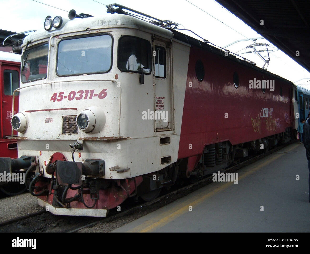 Locomotiva CFR clasa 45 Stockfoto