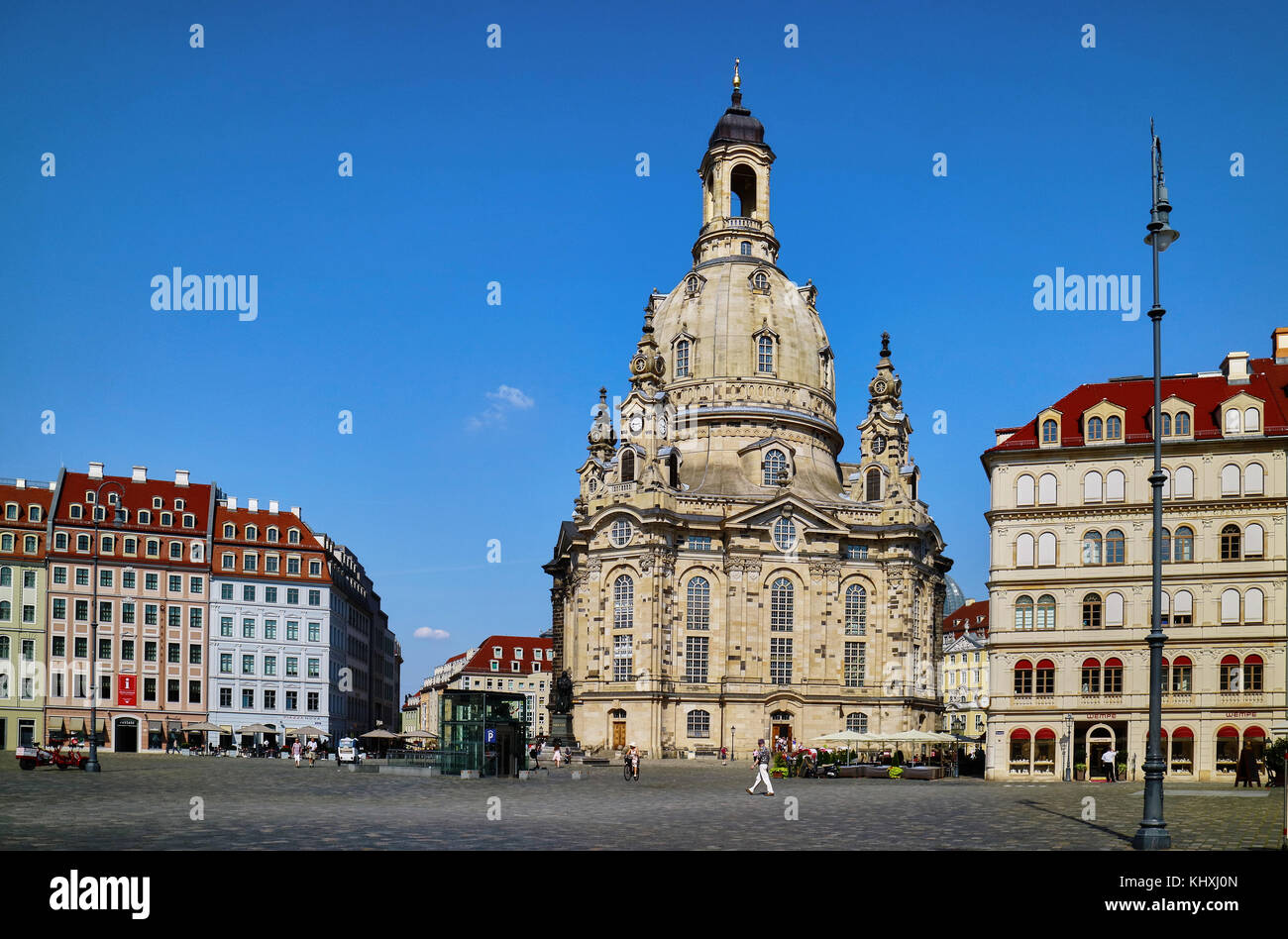 Europa, Deutschland, Sachsen, Dresden, Stadt, Altstadt, die Kirche von Unserer Lieben Frau Stockfoto