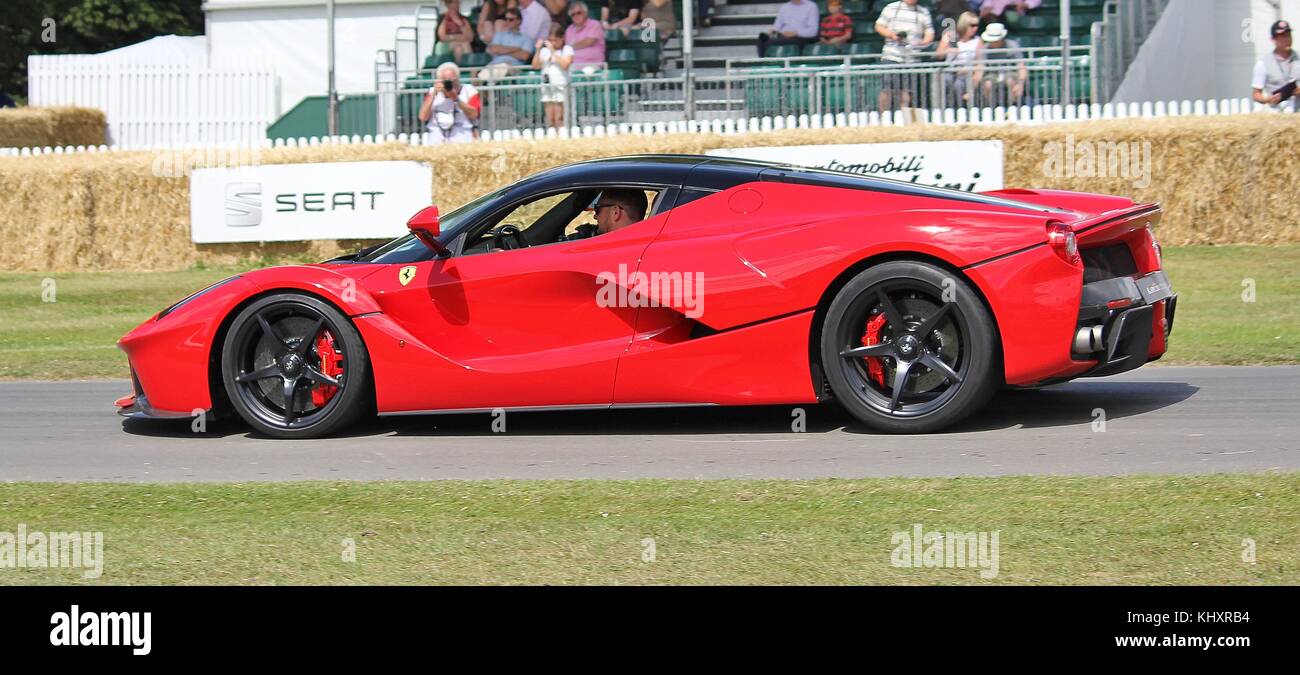Ferrari laferrari in Goodwood Festival 2015 der Geschwindigkeit Stockfoto