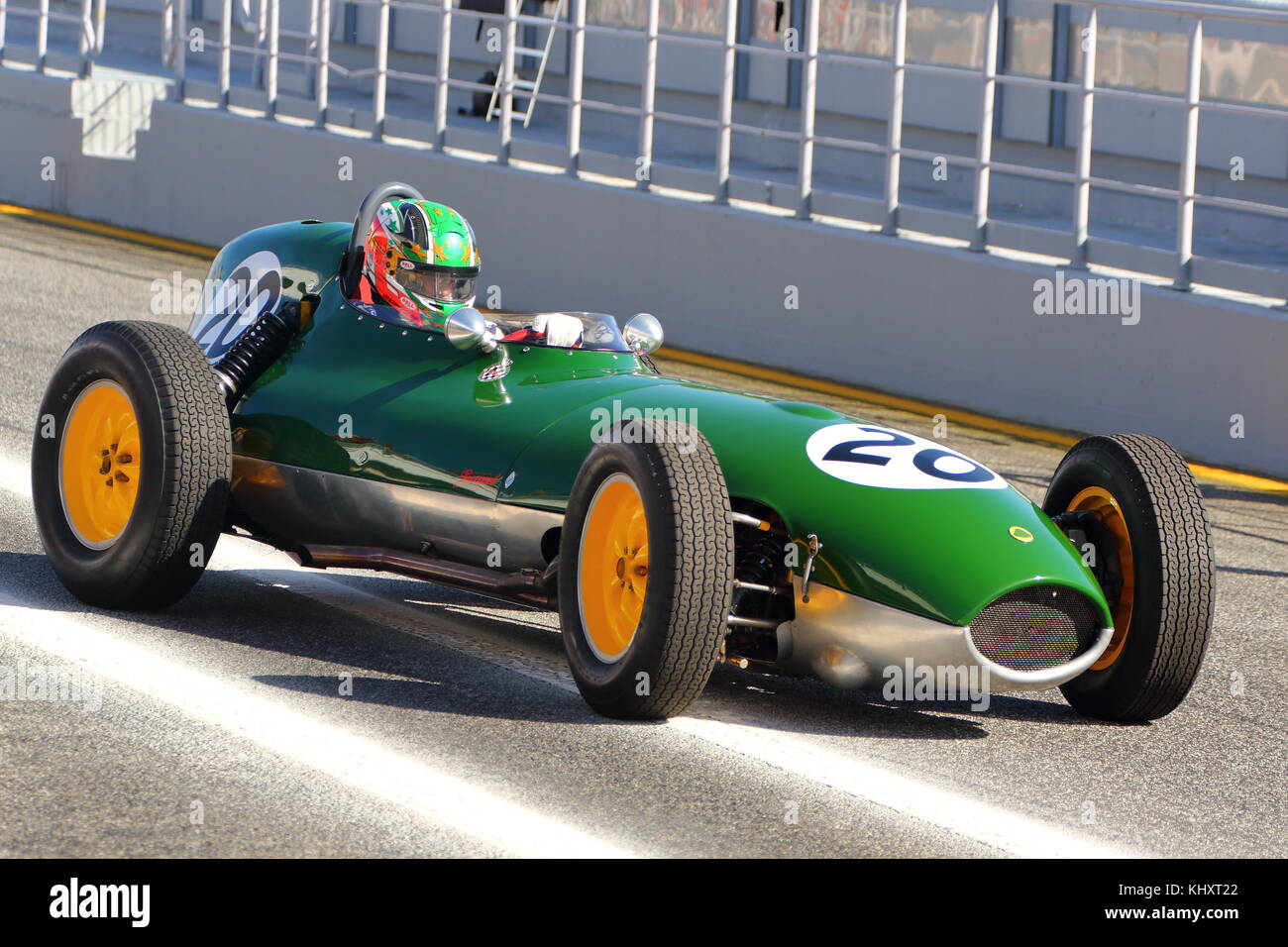 Klassische Rennwagen über ein Wochenende in Estoril, Portugal, im Oktober 2017 zu konkurrieren. Stockfoto