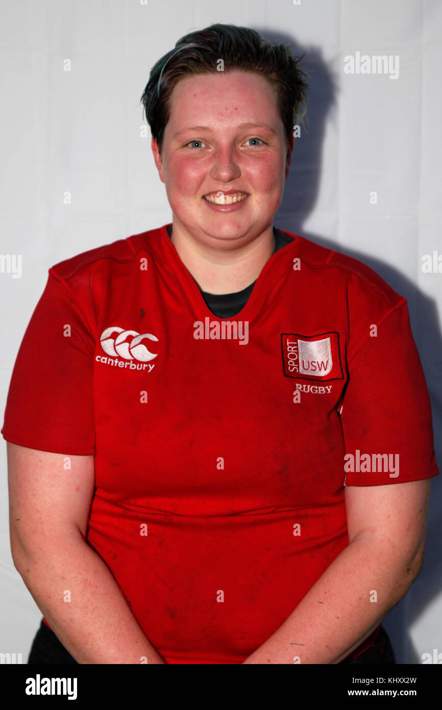 15/11/17 usw Sport Park. Vor und nach der headshots von usw womans Rugby in Ihrem Heim Spiel gegen Uwe. Stockfoto