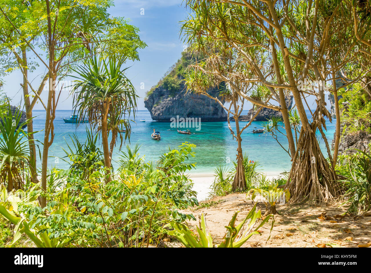 Nui Bay - Phi Phi - Thailand Stockfoto