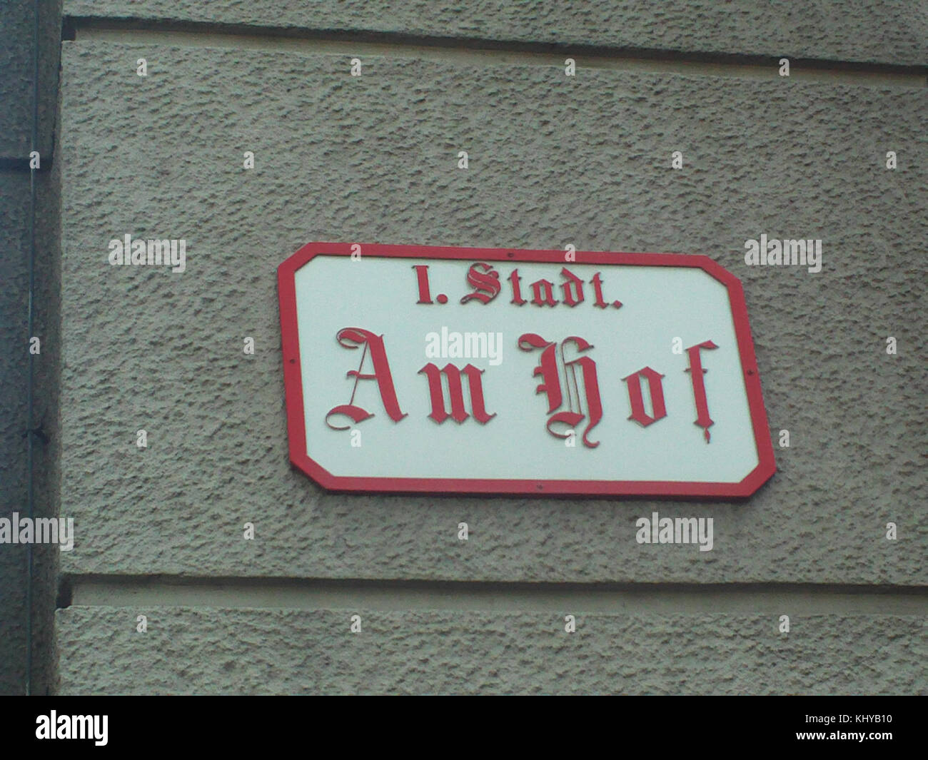 Wiener Straße Zeichen Stockfoto