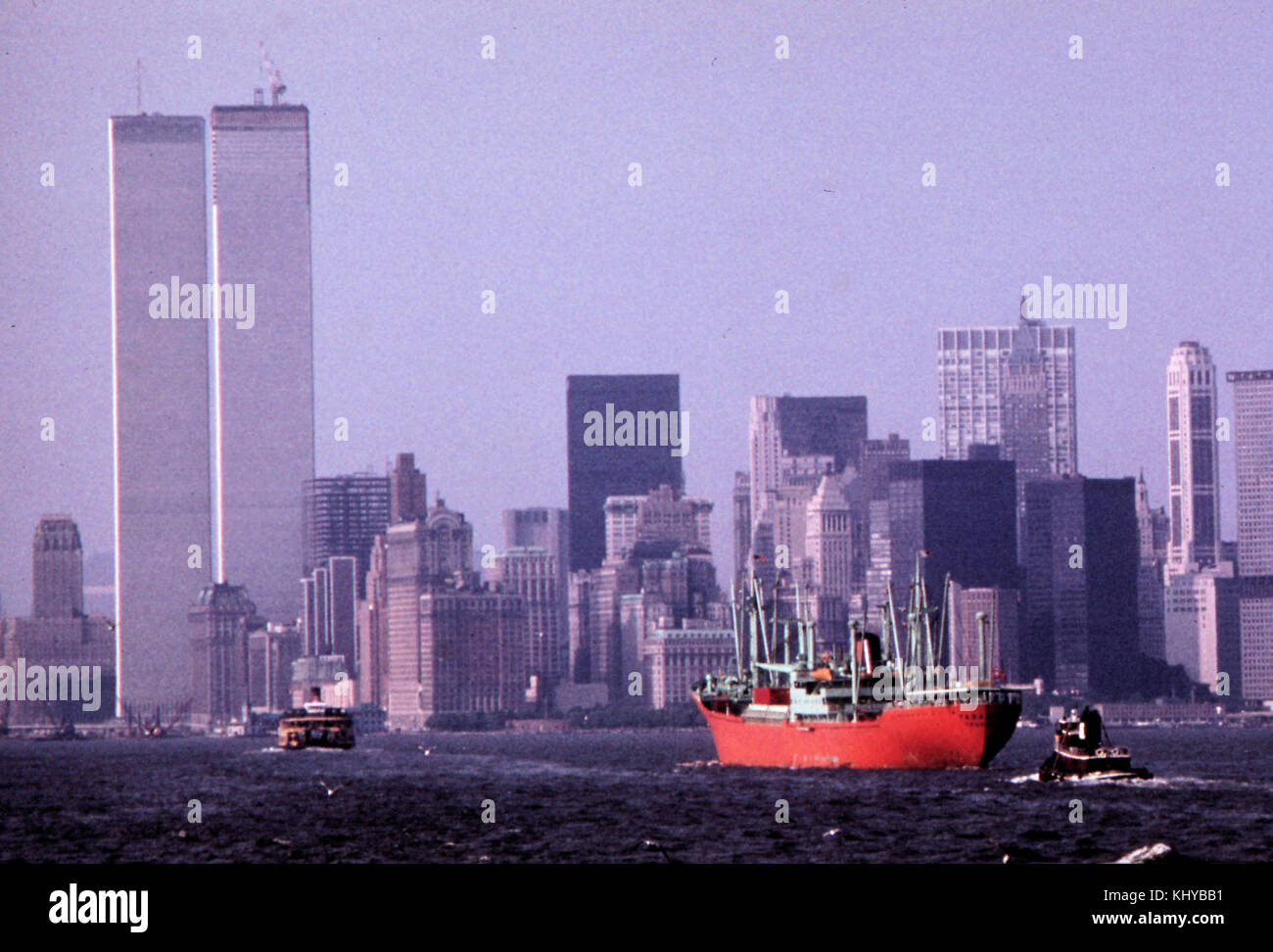 World Trade Center (Links) und unteren Hudson River Versand (29143124110) Stockfoto