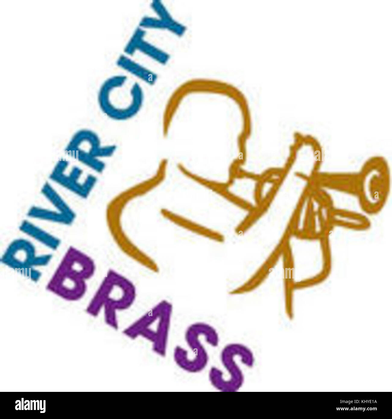 Rivery City Brass Band Logo Stockfoto