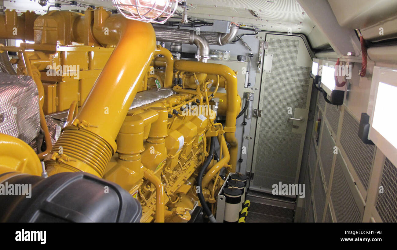 Bombardier ALP-45DP Caterpillar Dieselmotoren Prime Mover Stockfoto