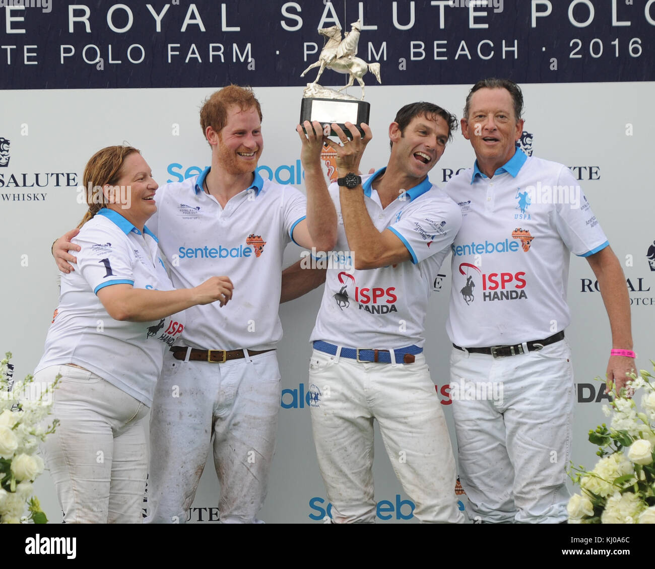 WELLINGTON, FL 04. MAI Melissa Ganzi, Prince Harry, Malcolm Borwick