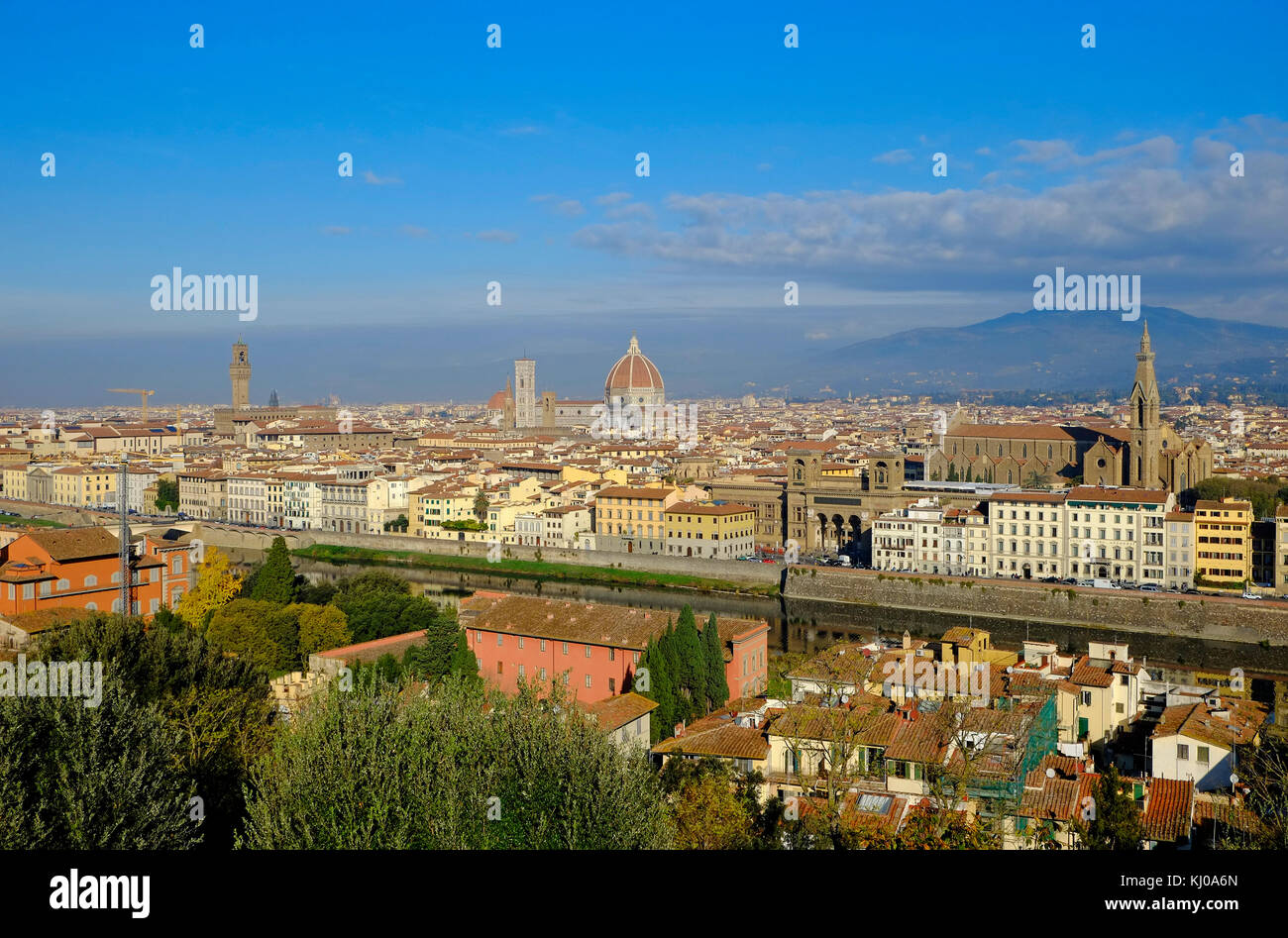 Überblick über Florenz, Italien Stockfoto