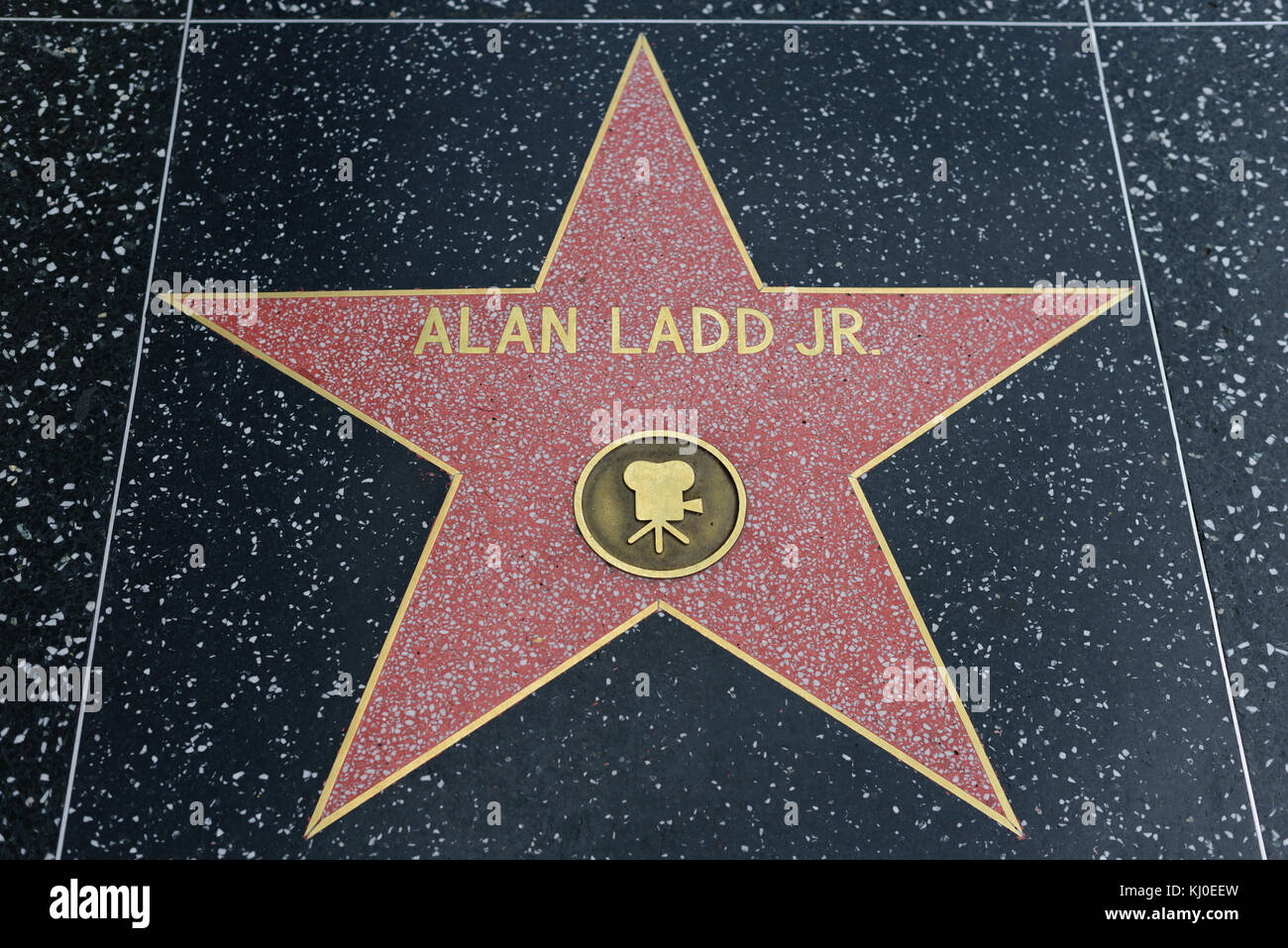 HOLLYWOOD, CA - DEZEMBER 06: Alan Ladd Jr. Star auf dem Hollywood Walk of Fame in Hollywood, Kalifornien am 6. Dezember 2016. Stockfoto